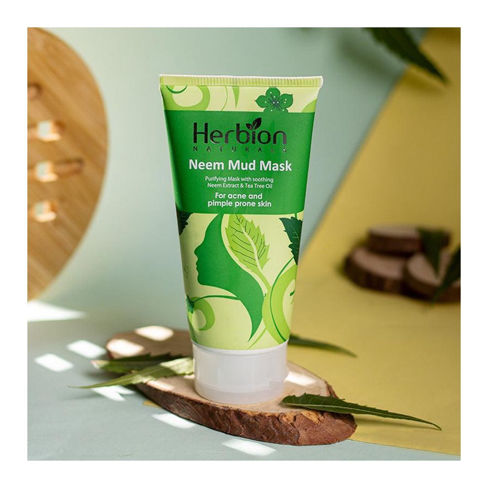 Herbion Naturals Neem Mud Mask, For All Skin Types, 100ml