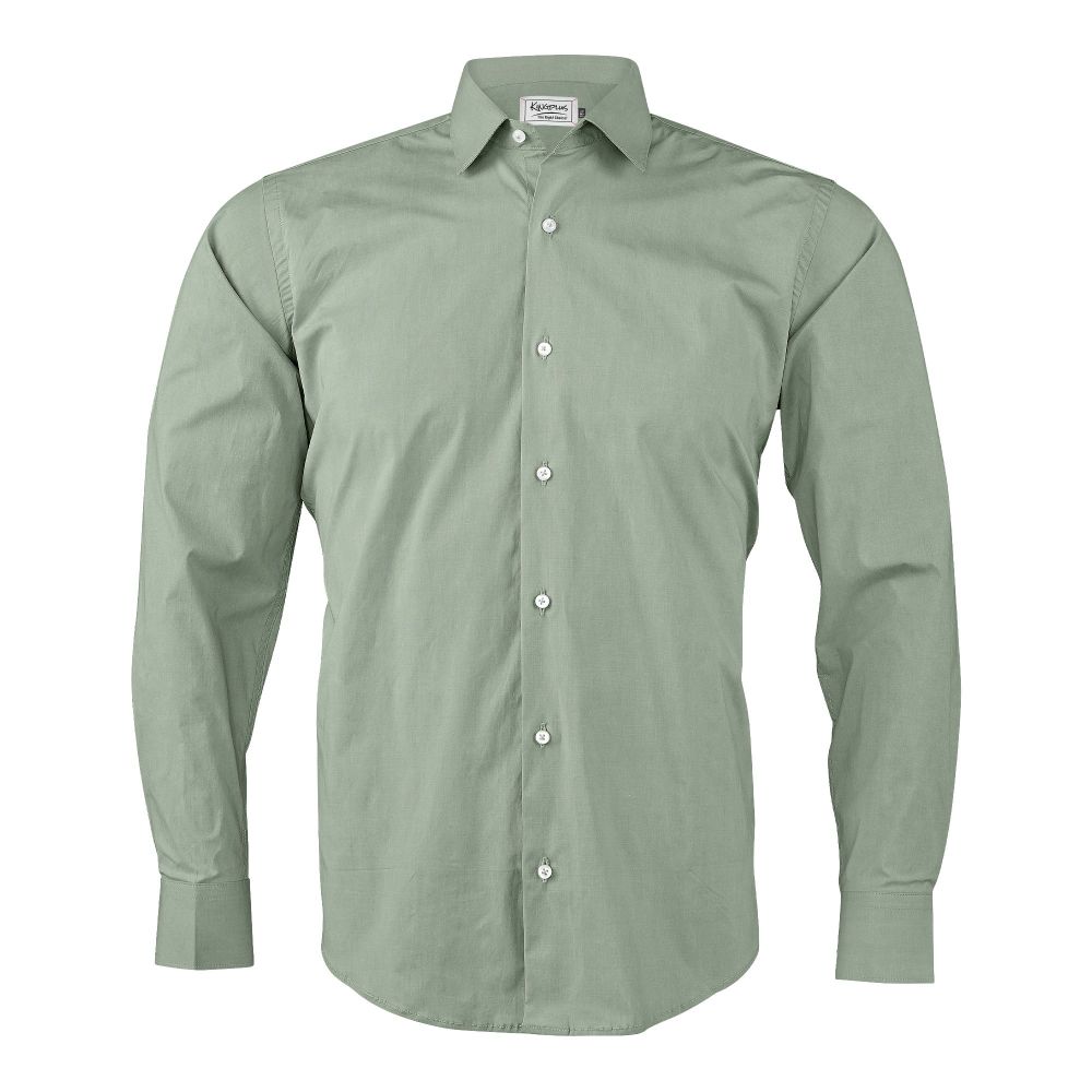 Pace Setters Men's Light Green Solid Shirt, PS-2195