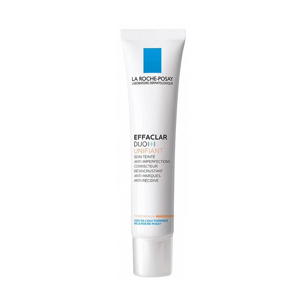 La Roche-Posay Effaclar DUO[+] Unifiant Light Day Cream Medium, Non-Comedogenic, 40ml