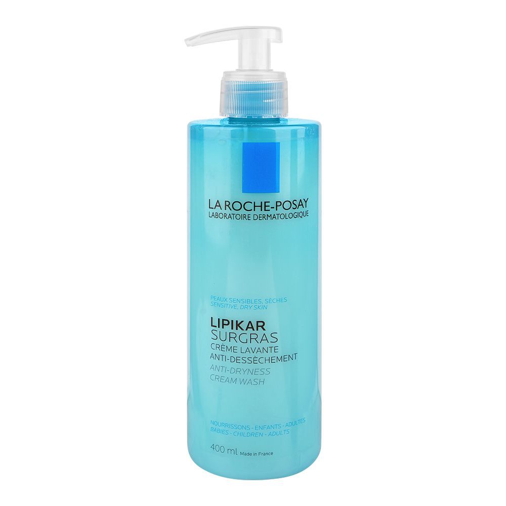 La Roche-Posay Lipikar Surgras Anti-Dryness Shower Cream With Niacinamide, For Dry Skin, Soap-Free, 400ml