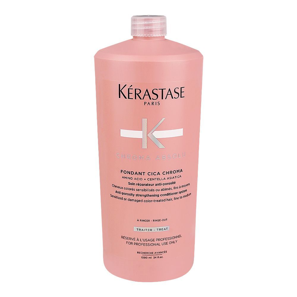 Kerastase Chroma Absolu Fondant Cica Chroma Strengthening Conditioner, For Color Treated Hair, 1000ml