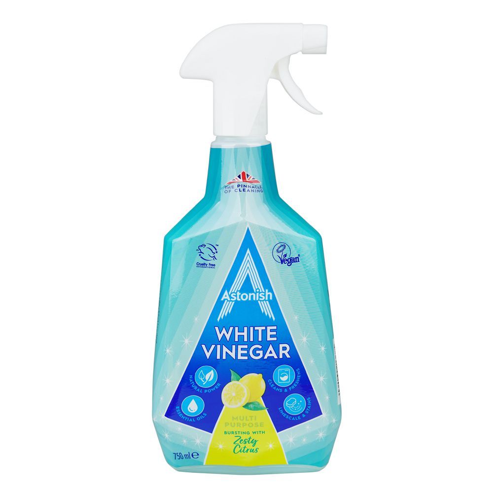 Astonish White Vinegar Zesty Citrus, Vegan, Cruelty Free, 750ml