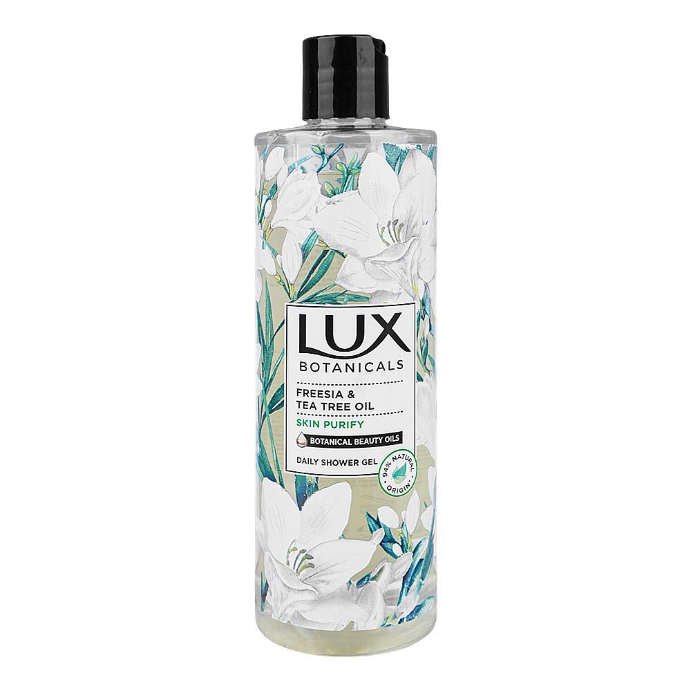 Lux Botanicals Freesia & Tea Tree Oil Daily Shower Gel, For Purify Skin, 500ml