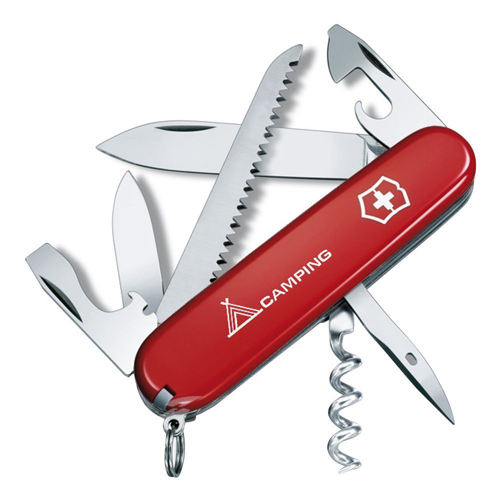 Victorinox Camper Swiss Army Knife, 13 Functions, Red, 1.3613