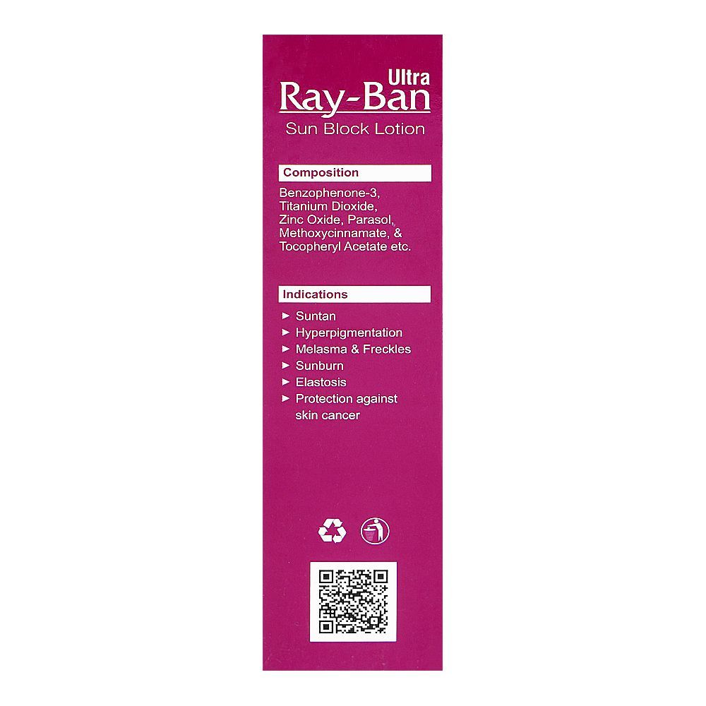 Ray-Ban Ultra Sun Block Lotion, SPF100, 50g