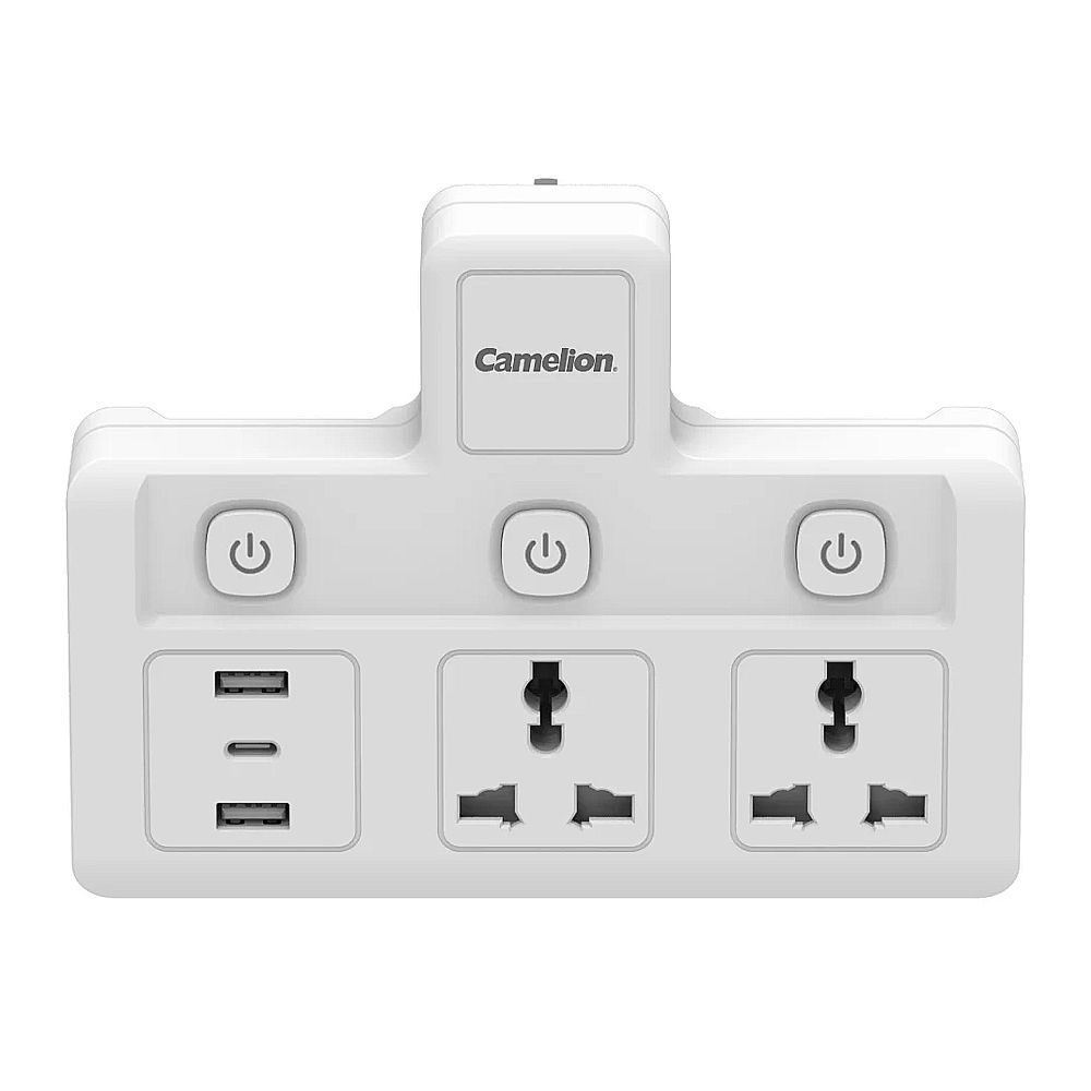 Camelion 5in1 Universal Adapter, 2500W, CMS-3K2UC-DB