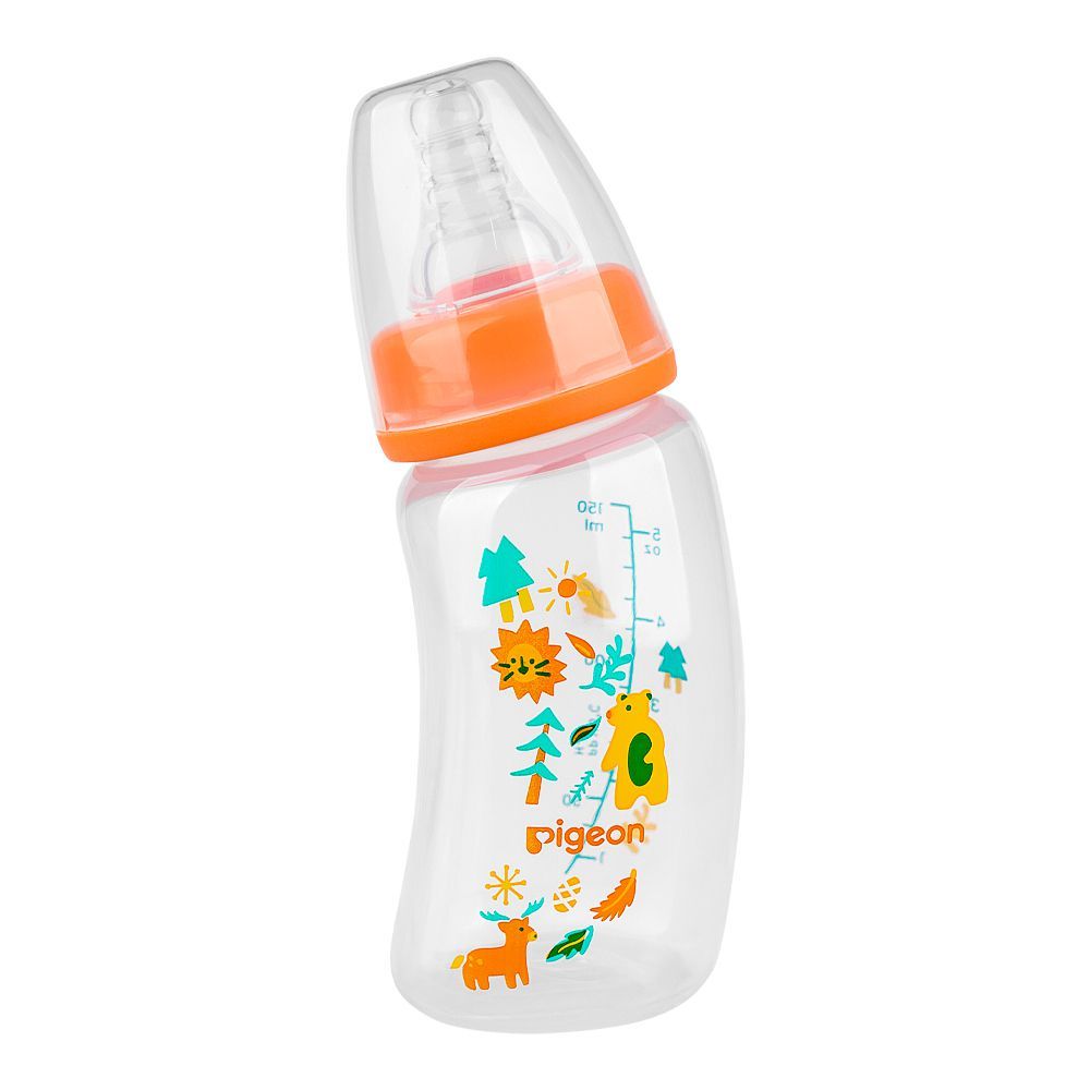 Pigeon Curve Nursing PP Bottle, Minimies Colic, BPA Free, For 0+ Months, 150ml, A79996