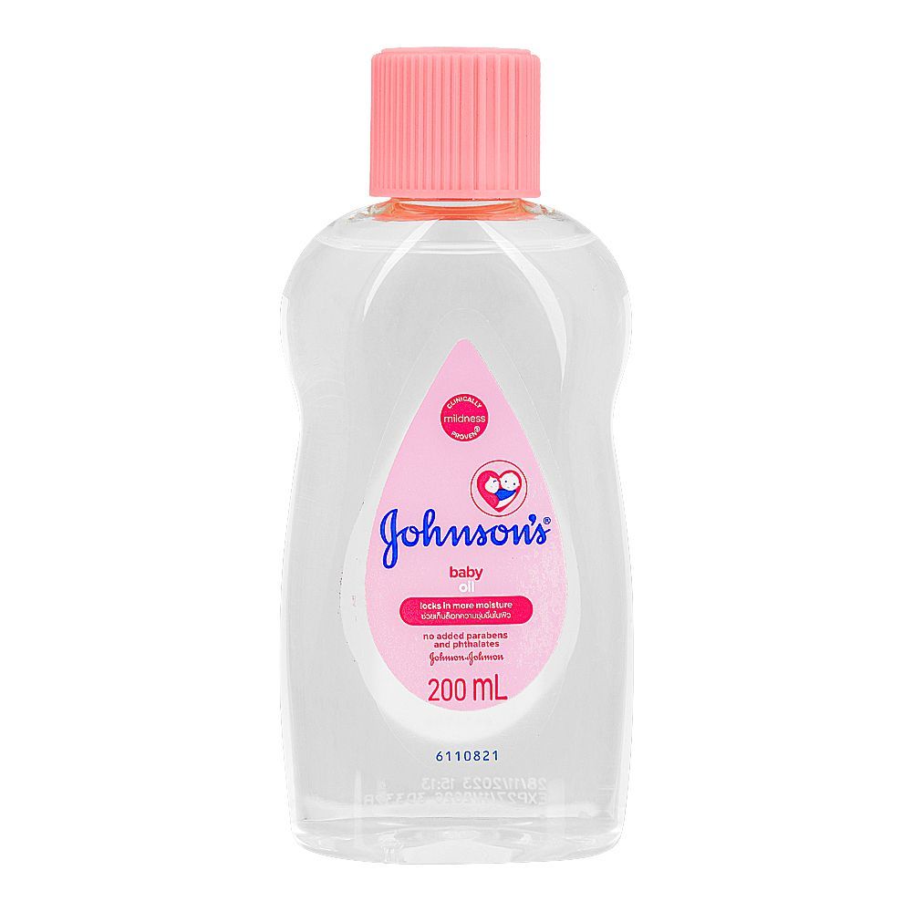 Johnson's Baby Oil, No Parabens and Phthalates, 200ml