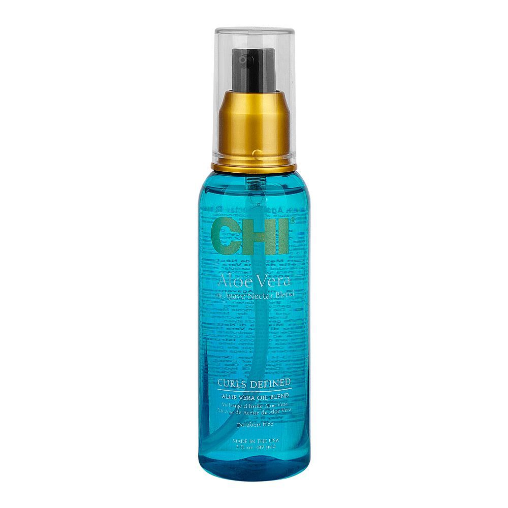 CHI Aloe Vera With Agave Nectar Blend Curls Defined Hair Oil, Paraben Free, 89ml