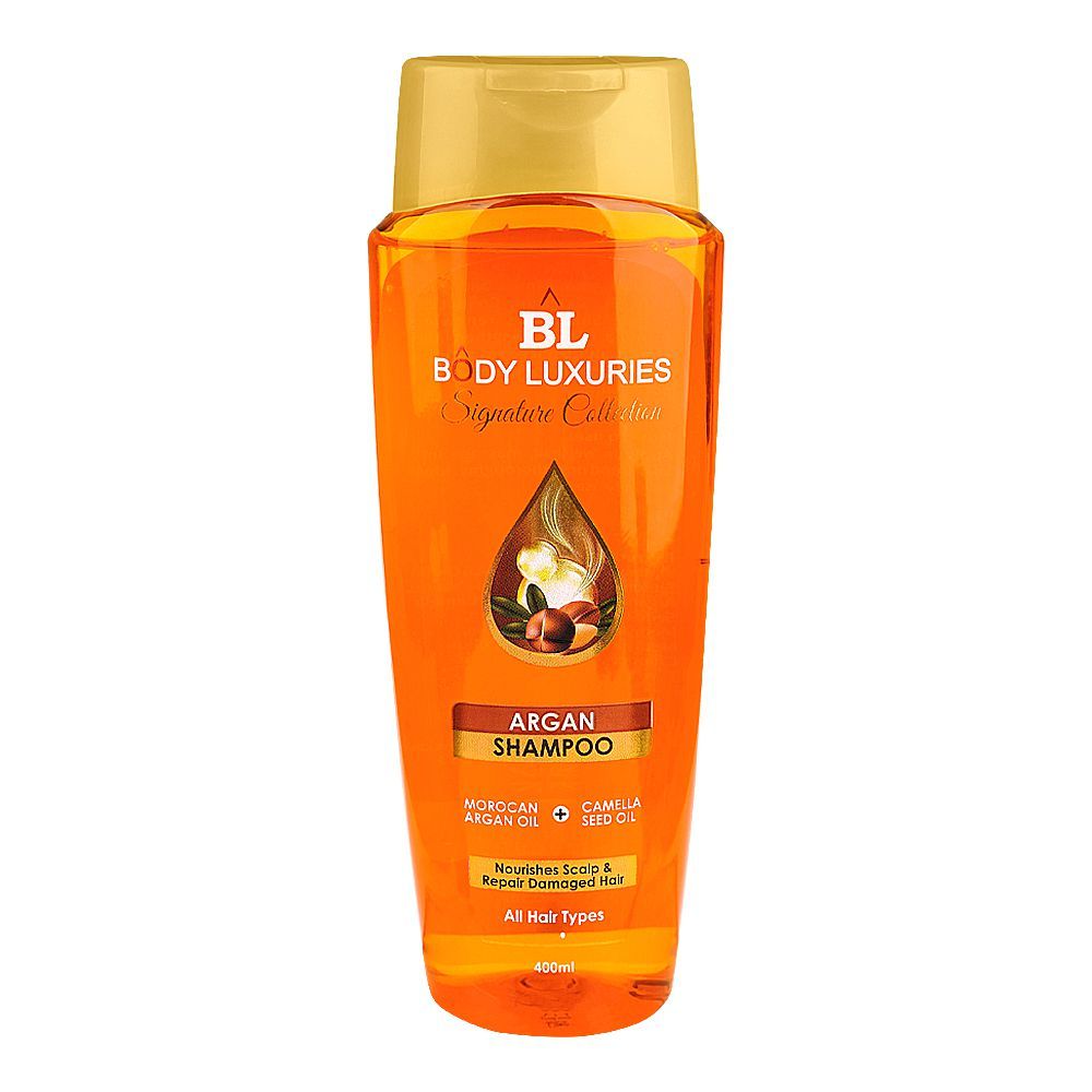 Body Luxuries Signature Collection Argan Shampoo, For All Hair Types, 400ml