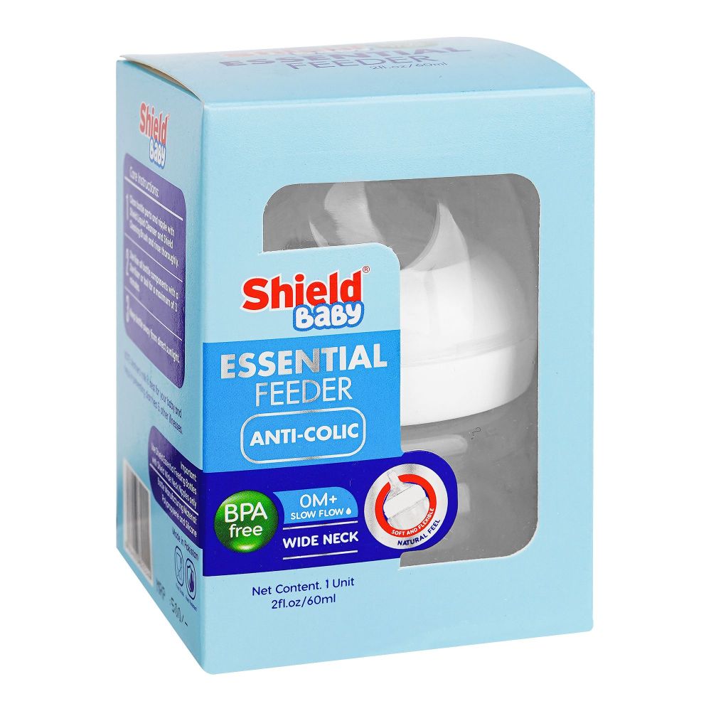 Order Shield Baby Essential Anti-Colic Wide Neck Feeder, For 0 Months+ ...