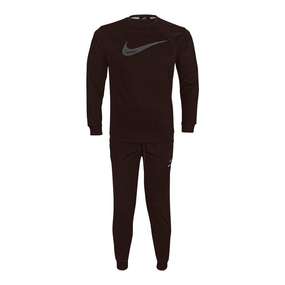 Men's Tracksuit With Sweatshirt and Trouser, Brown