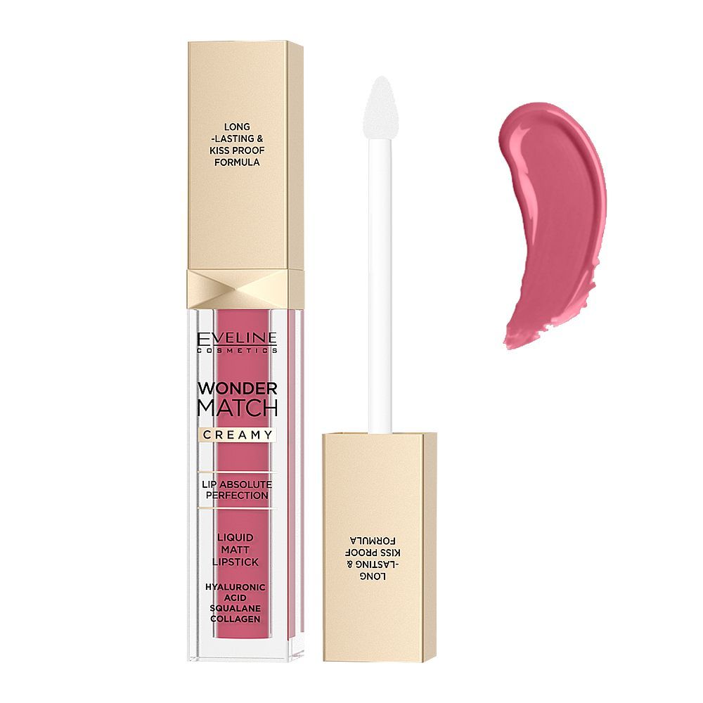 Eveline Wonder Match Creamy Liquid Matte Lipstick, 6.8ml, 03 Mauve