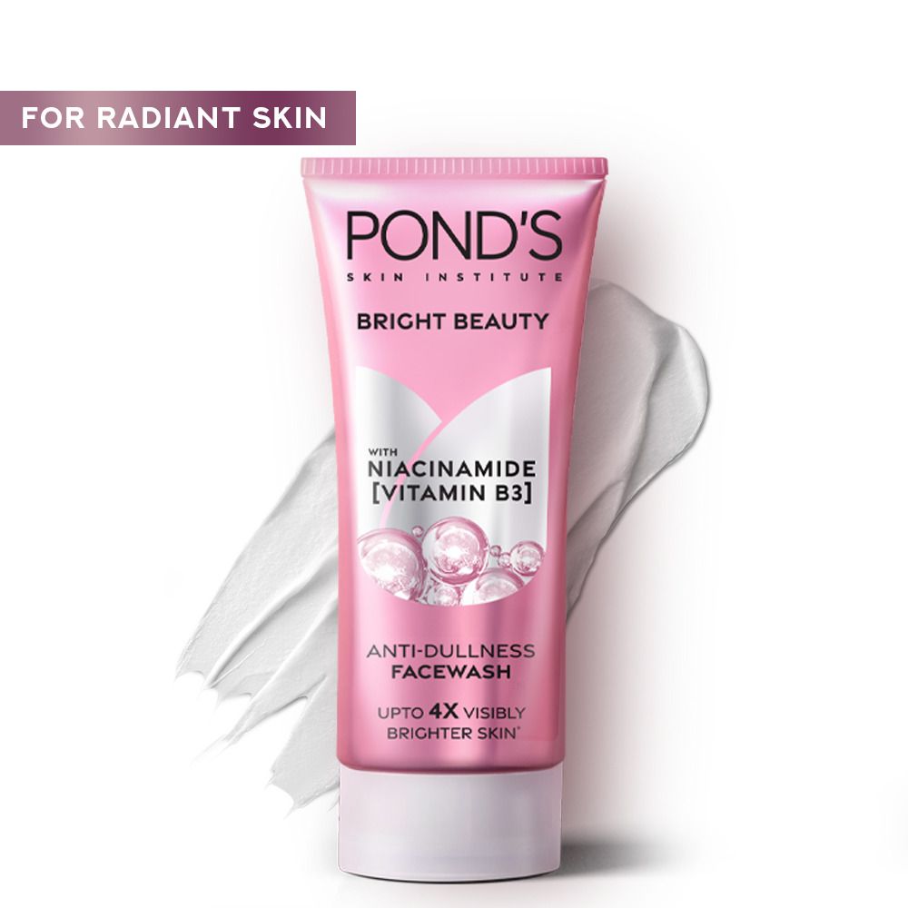 Pond's Bright Beauty Anti-Dullness Face Wash With Niacinamide & Vitamin B3, 50g