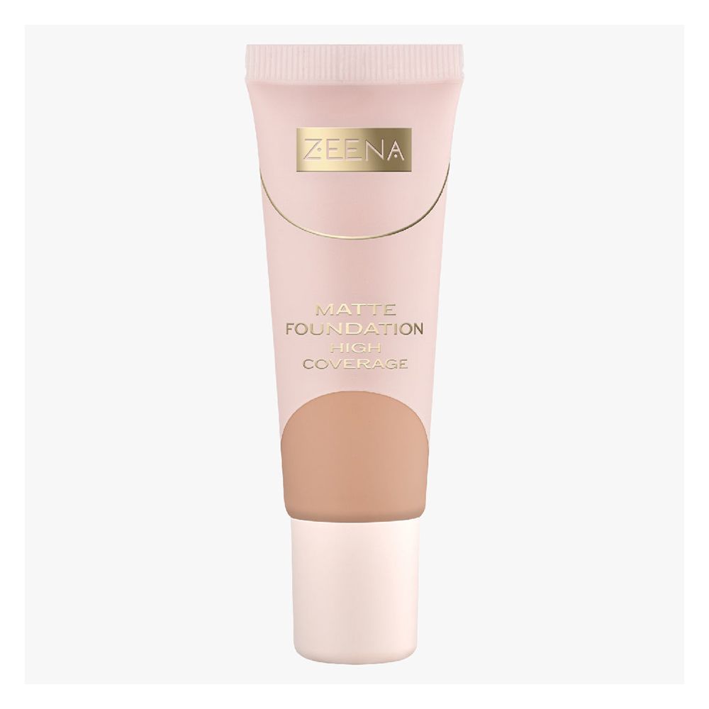 Zeena Matte Liquid Foundation High Coverage, 25ml, 040