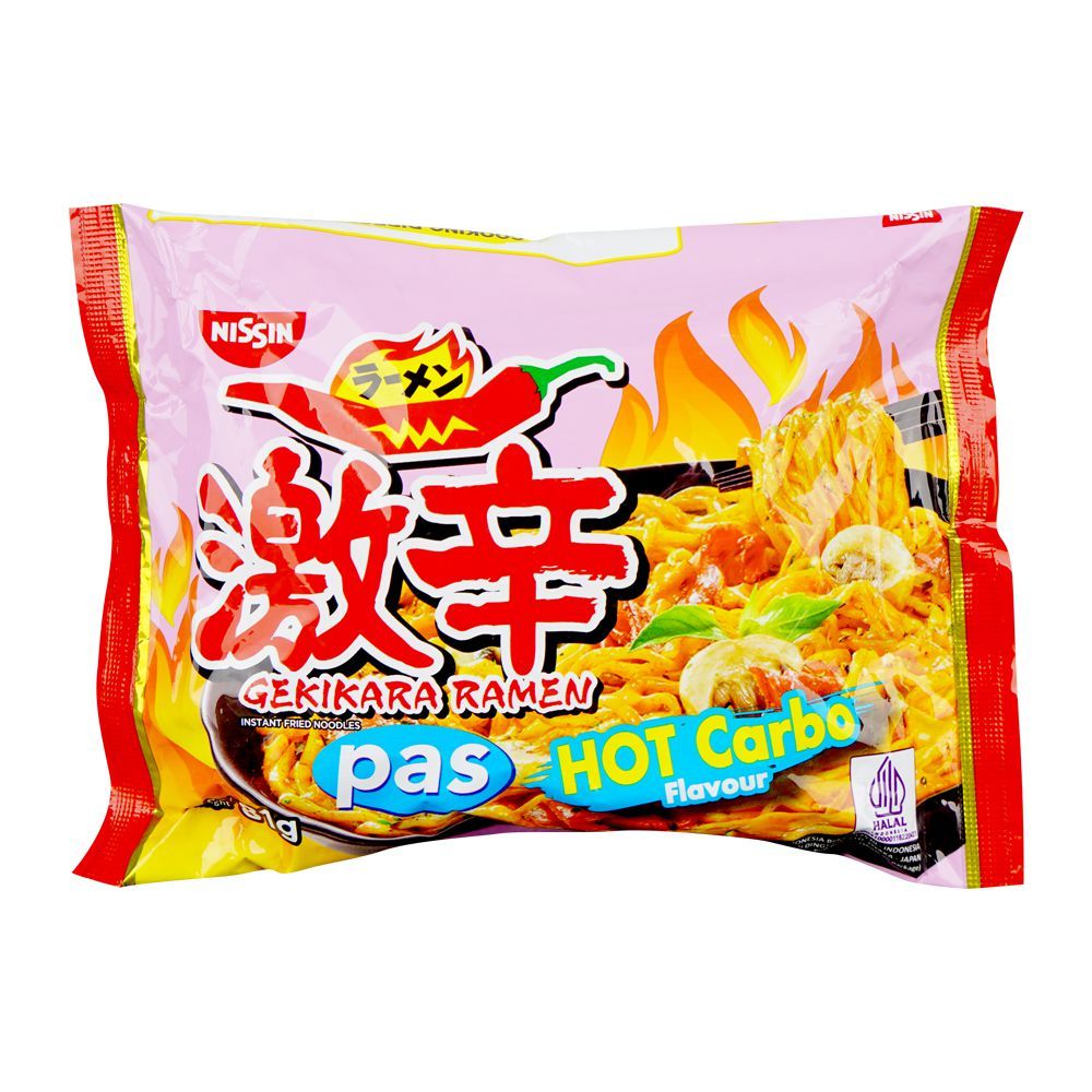 Nissin Gekikara Pas Ramen Hot Carbo Noodles, 81g