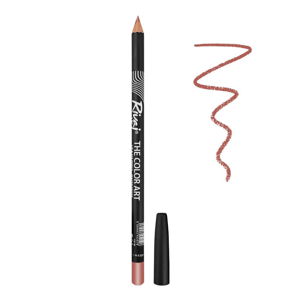 Rivaj UK The Color Art Waterproof Lip & Eye Pencil, No. 40 Pinkish Red