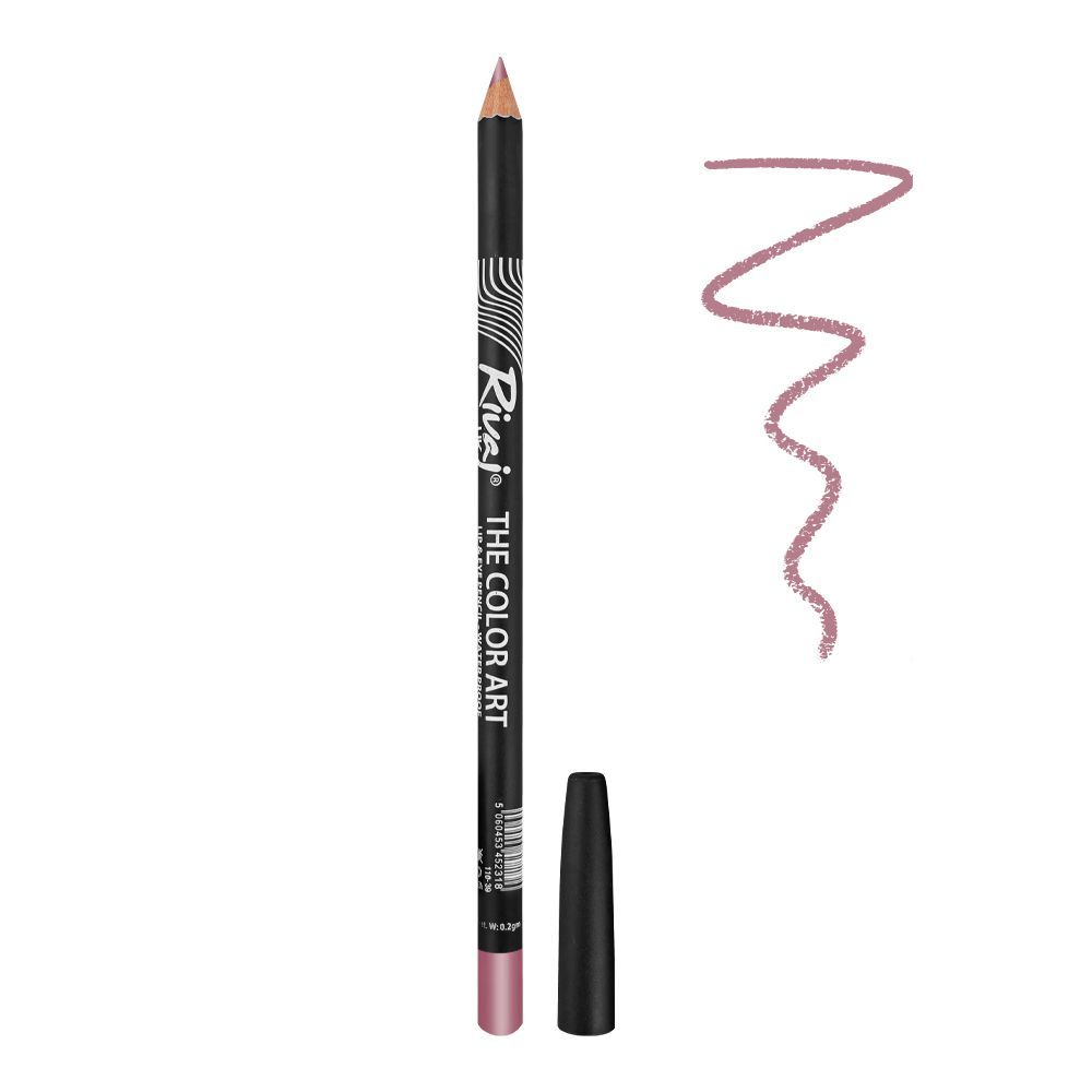 Rivaj UK The Color Art Waterproof Lip & Eye Pencil, No. 14 Light Pink