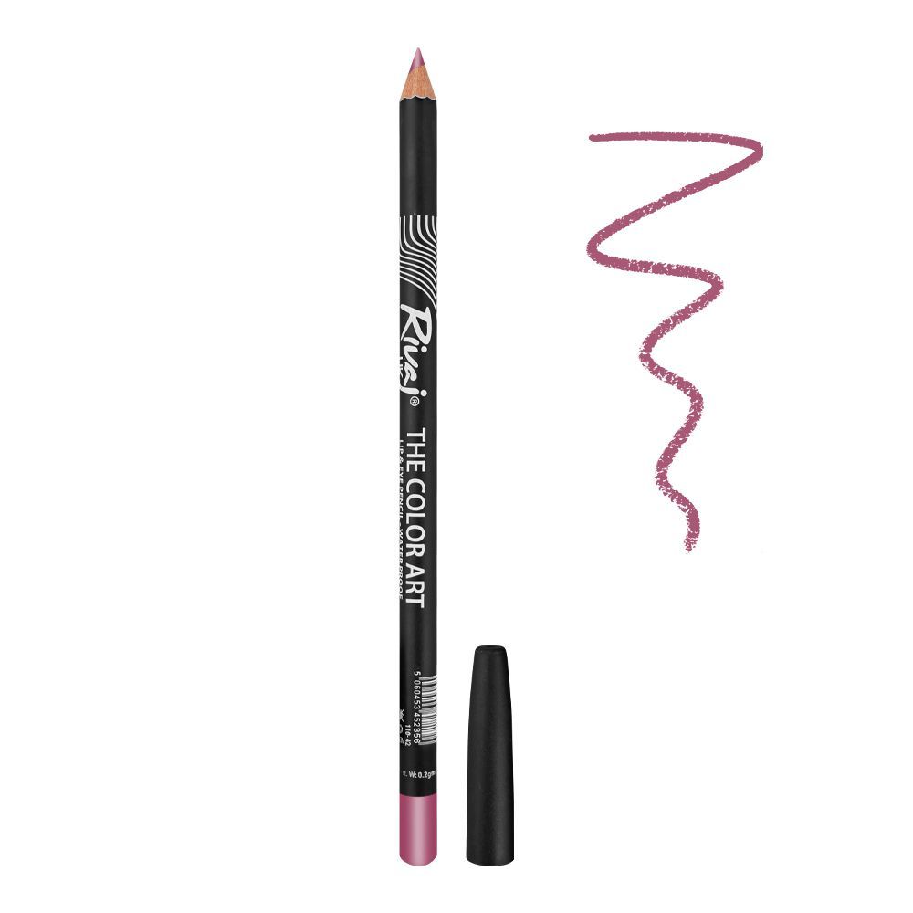 Rivaj UK The Color Art Waterproof Lip & Eye Pencil, No. 18 Pink Pearl