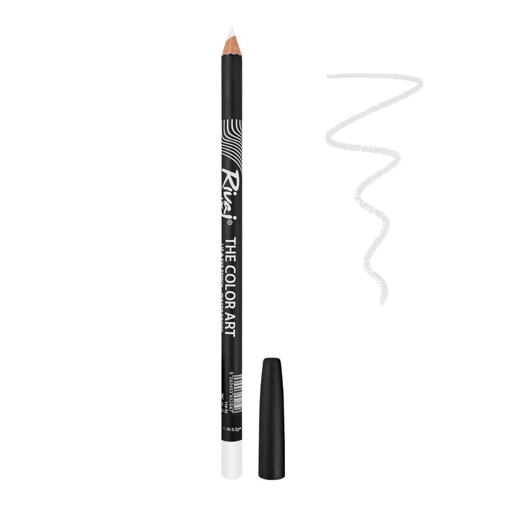 Rivaj UK The Color Art Waterproof Lip & Eye Pencil, No. 37 White