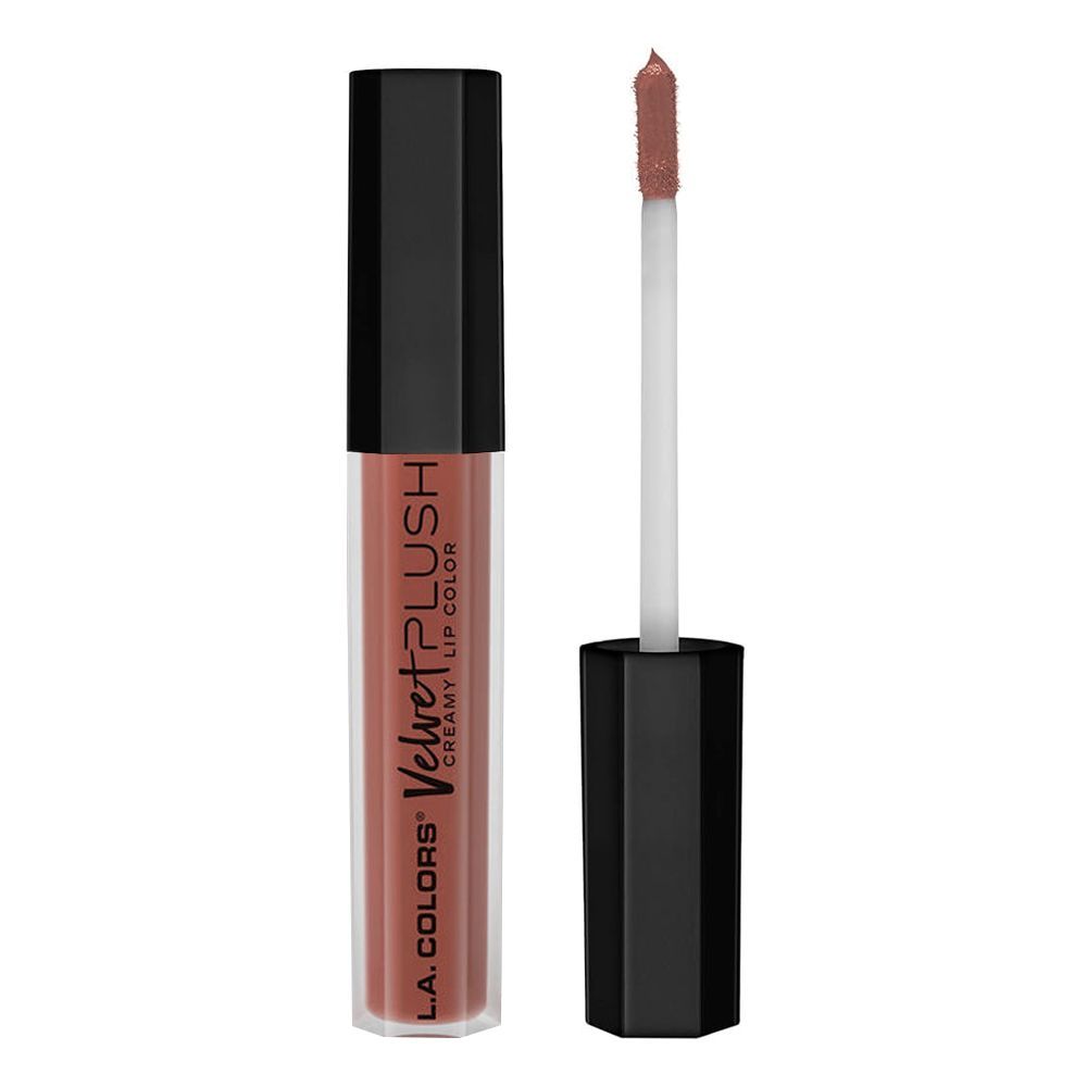 L.A. Colors Velvet Plush Creamy Lip Color, Liquid Lipstick, CLC661 Cozy