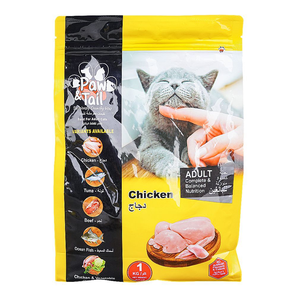 Paw & Tail Adult Cat Food, Chicken, 1kg