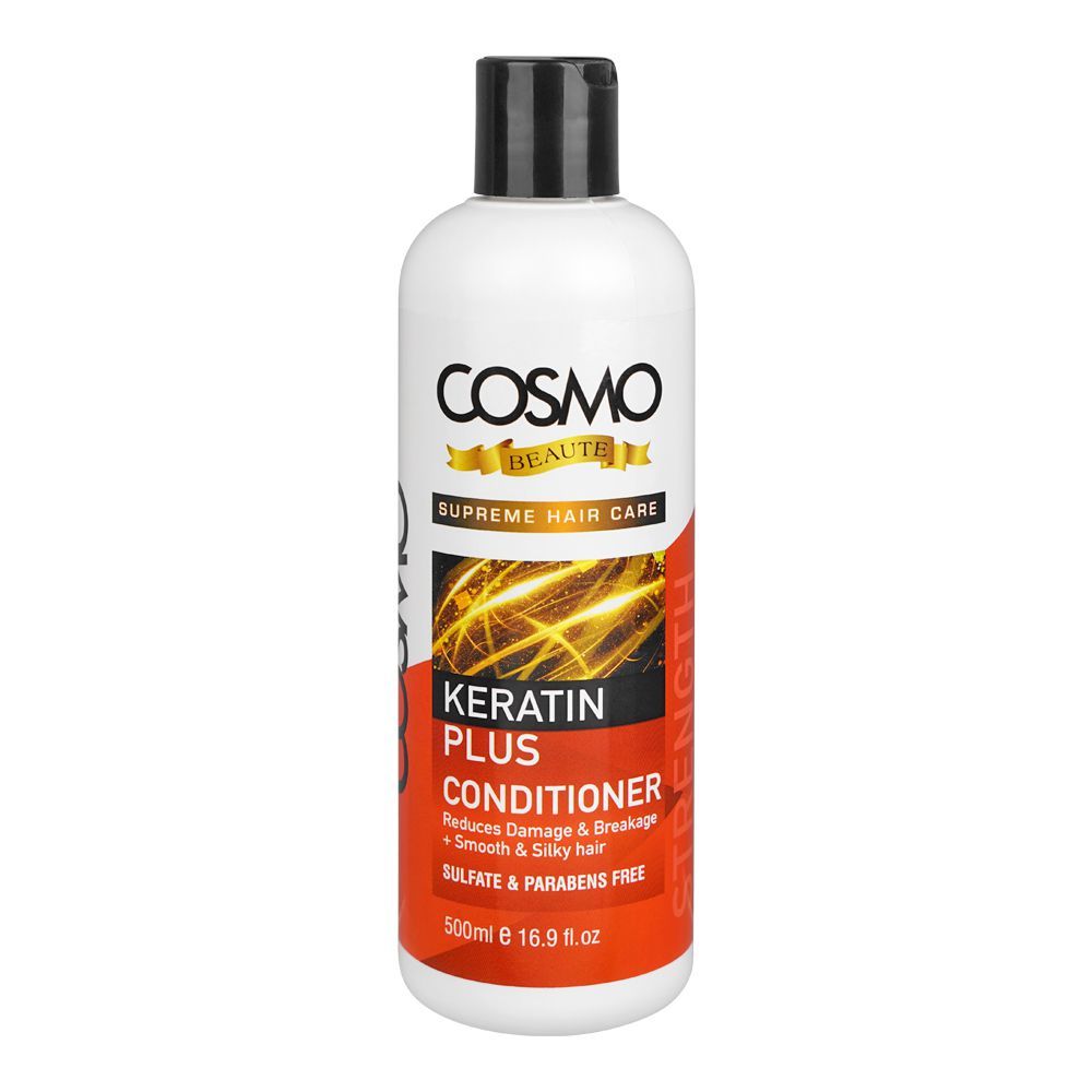 Cosmo Beaute Keratin Plus Strength Conditioner, Paraben & Sulfate Free, 500ml