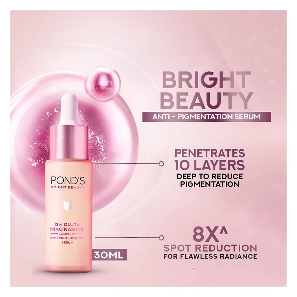 Buy Pond's Bright Beauty 12% Gluta Niacinamide Anti Pigmentation Serum, 30g  Online at Special Price in Pakistan