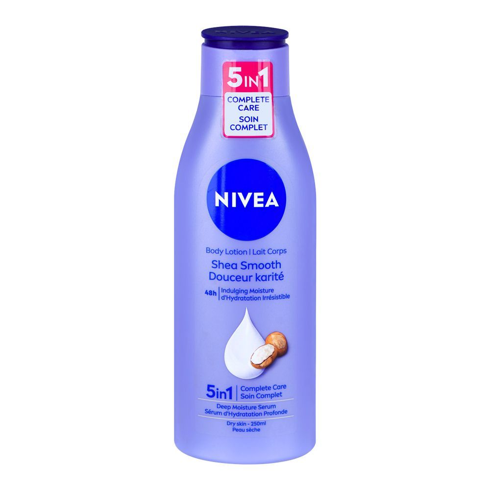 Nivea 5in1 Complete Care Shea Smooth Deep Moisture Serum Body Lotion, 250ml