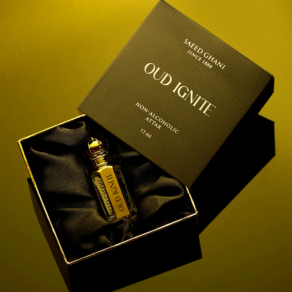 Saeed Ghani Oud Ignite Attar, For Men, 12ml