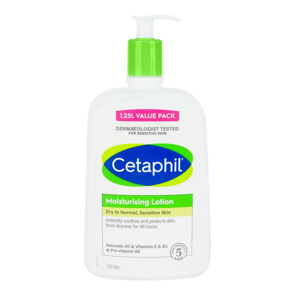 Cetaphil Moisturizing Lotion, Face & Body Moisturizer, For Dry To Normal, Sensitive Skin, 1250ml