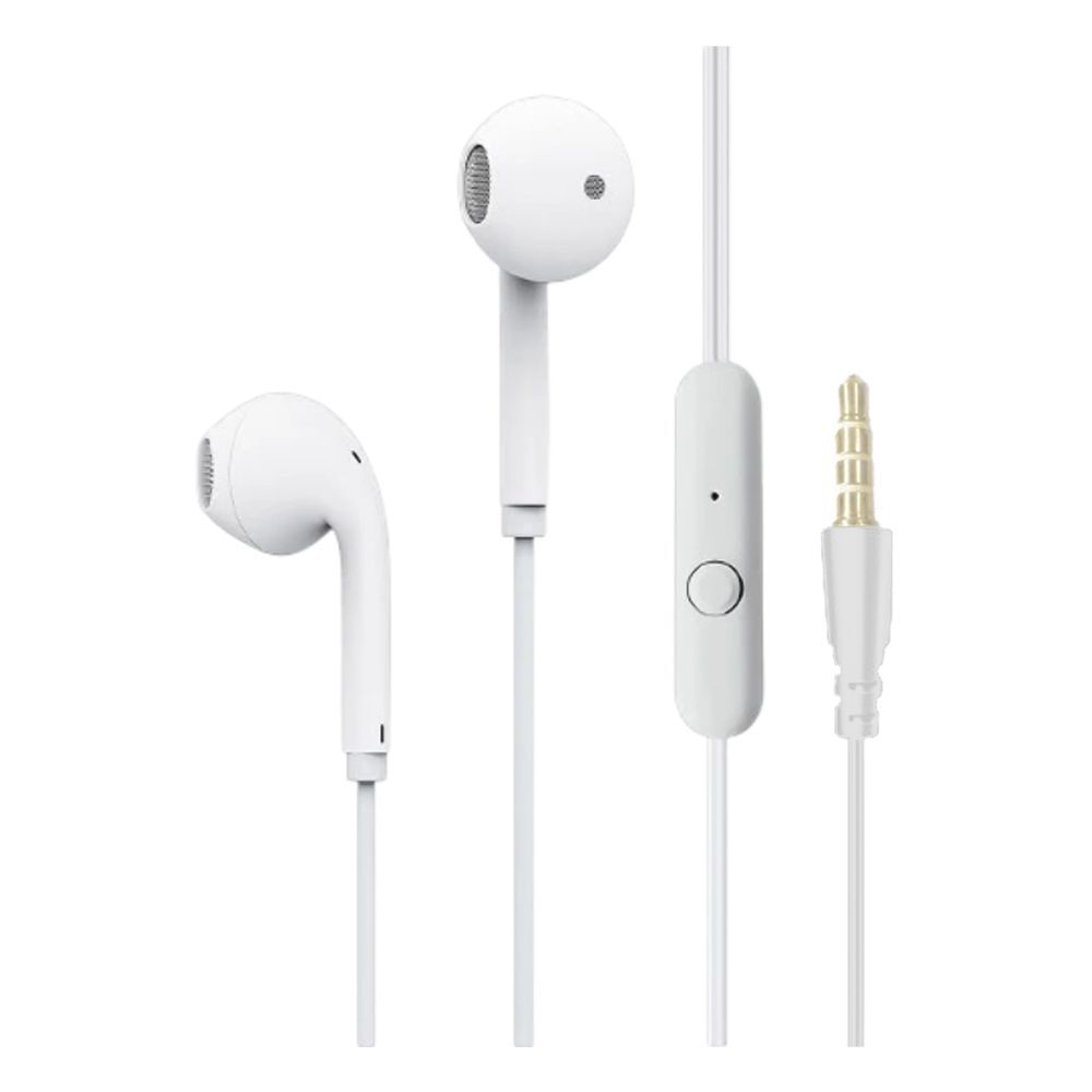 Yolo Aux Wired Earphone, Handsfree, White, Y-11