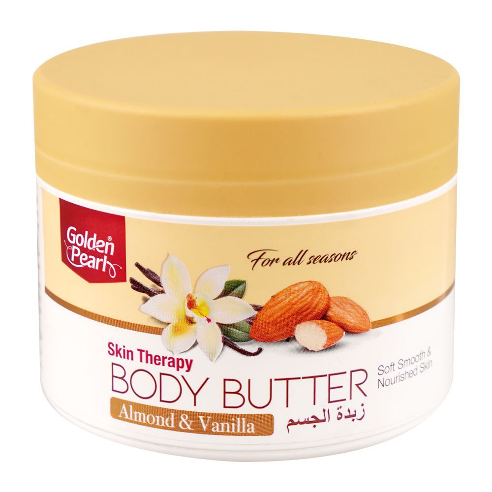 Golden Pearl Skin Therapy Almond & Vanilla Body Butter, 200ml