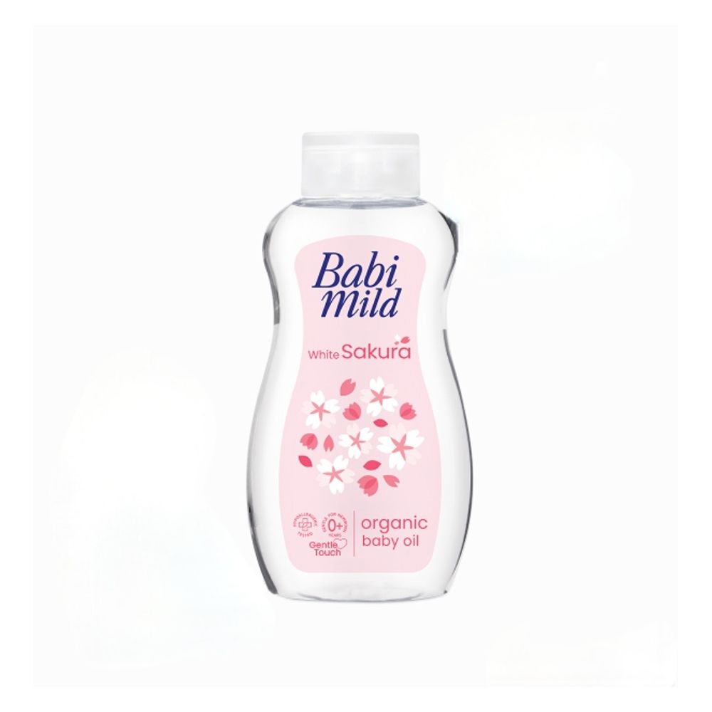 Babi Mild White Sakura Organic Baby Oil, 200ml