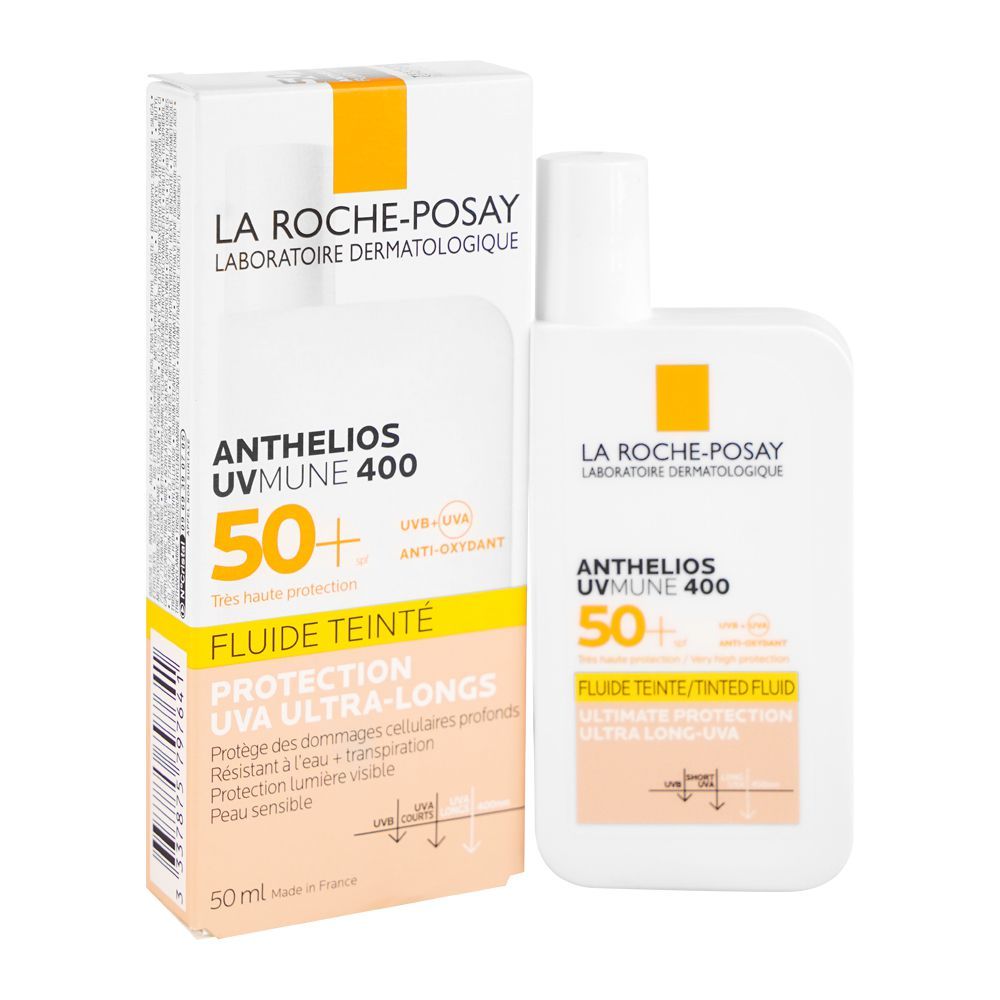 La Roche Posay Anthelios Uvmune 400 Invisible Tinted Fluid SPF 50+ Sunscreen, 50ml