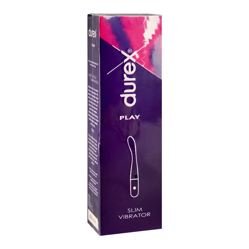 Durex Slim Silent Vibrator, Waterproof Sex Toy, 8 Vibrating Patterns