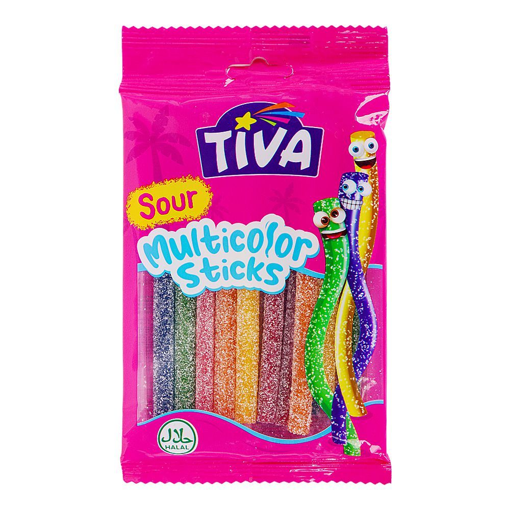 Tiva Sour Multicolor Sticks, 80g