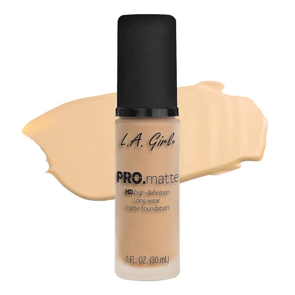 L.A. Girl Pro Matte HD Long Wear Matte Liquid Foundation, 30ml,  GLM671 Ivory