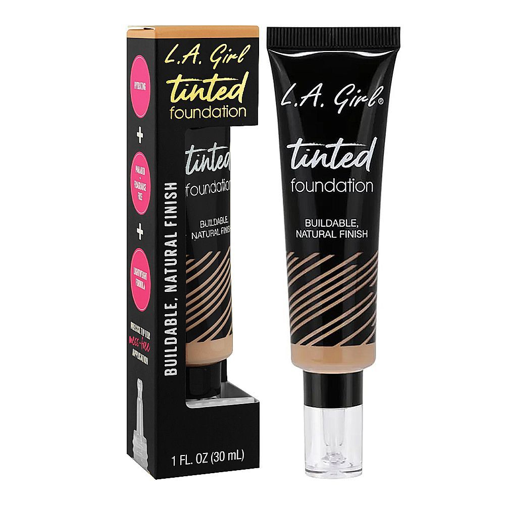 L.A. Girl Tinted Liquid Foundation, 30ml, GLM760 Warm Sand