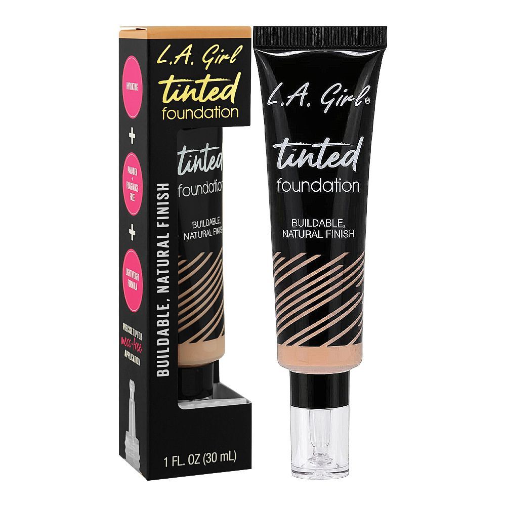 L.A. Girl Tinted Liquid Foundation, 30ml, GLM755 Beige