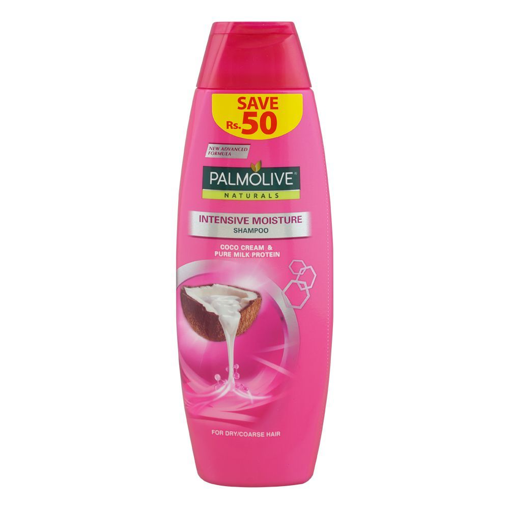 Palmolive Naturals Intensive Moisture Shampoo, For Dry/Coarse Hair, 180ml Save Rs.50/-