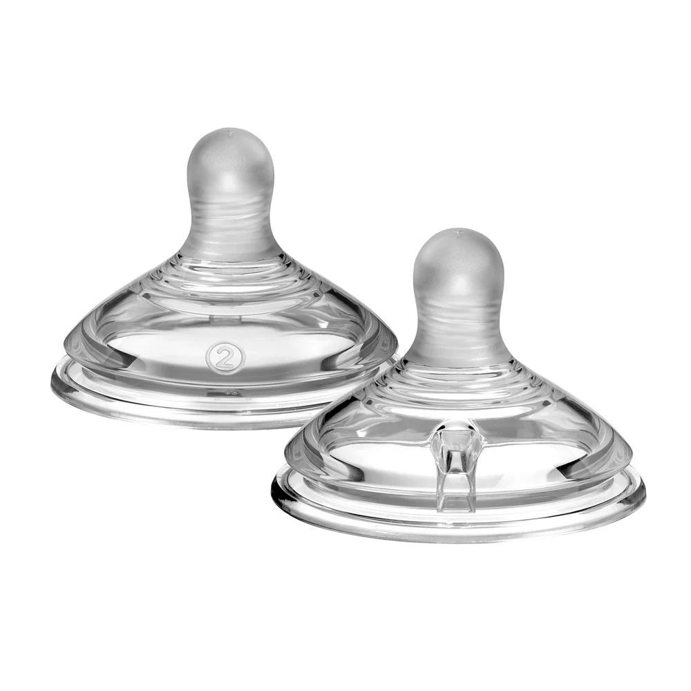 Tommee Tippee Natural Start Med Flow Soft Teats, Nipples For 3 Months+, 2-Pack, 423962