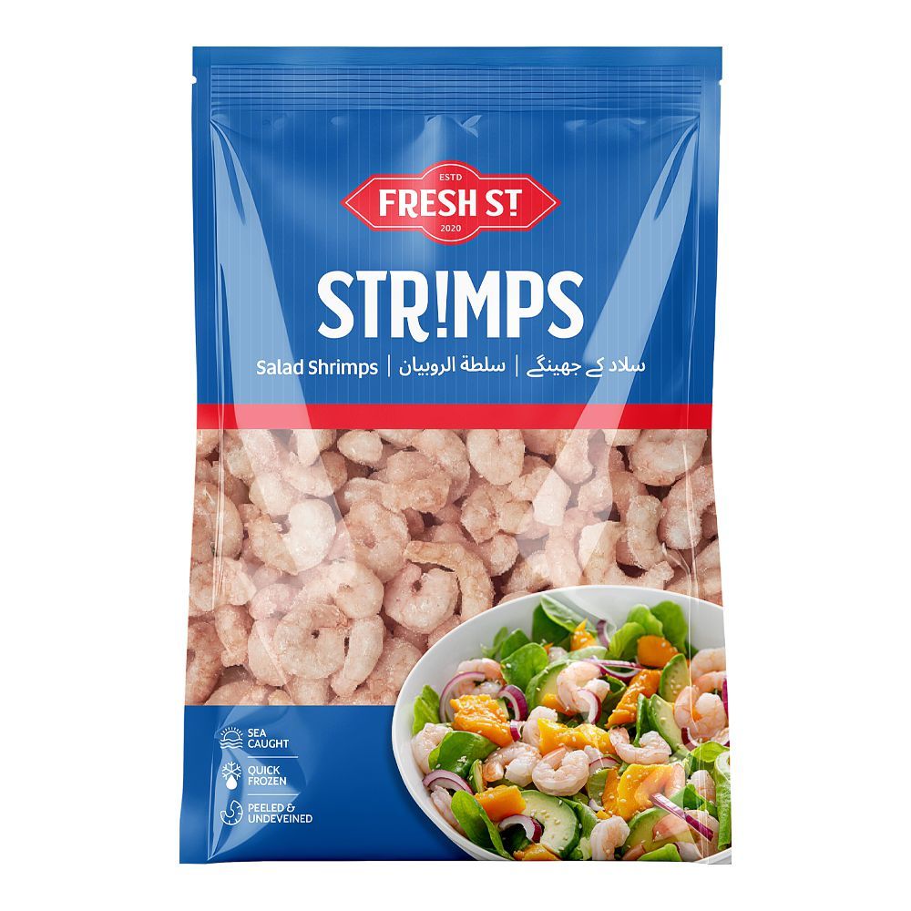 Fresh Street Peeled & Undeveined Salad Shrimps (Jhinga) - PUD 300/500, 500g