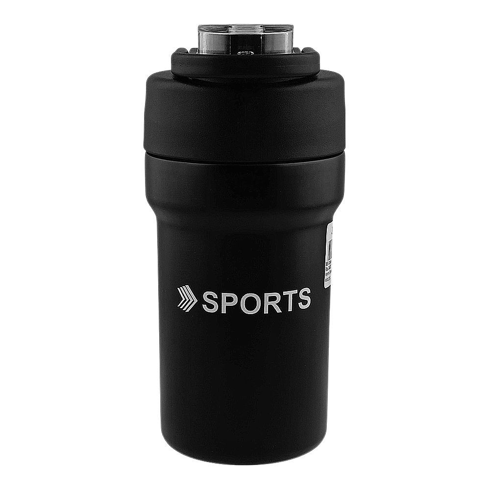 Sports Sipper Water Bottle, 500ml, Black, (9276/CY-060) 0001251