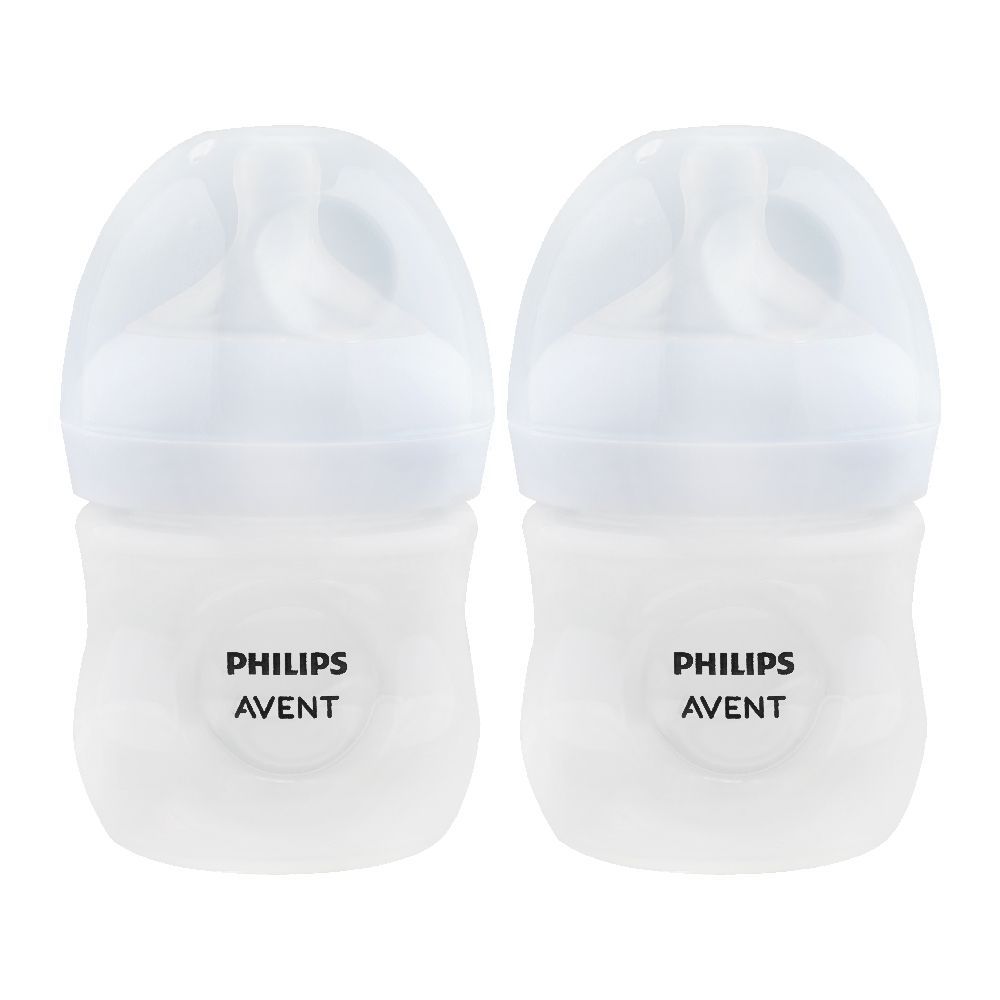 Avent Natural Response Baby Feeding Bottle, For 0m+, 125ml Each, 2-Pack, SCY900/02