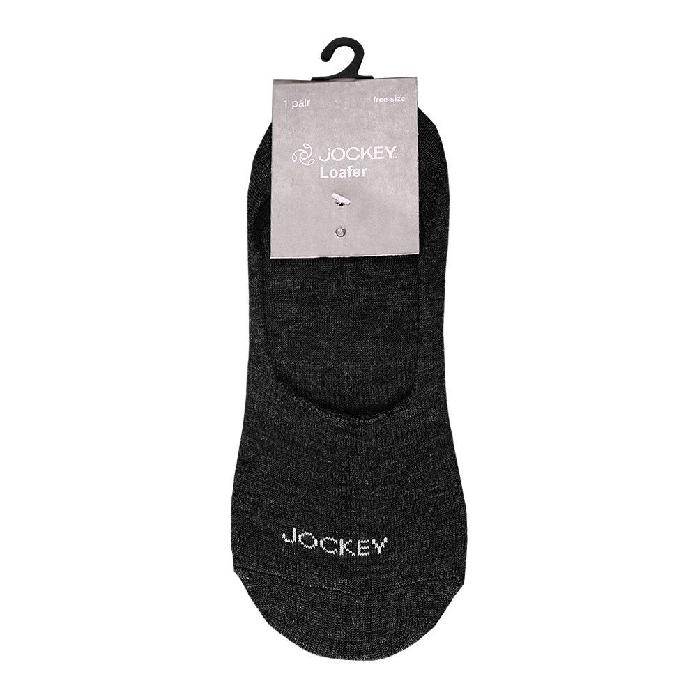 Jockey Plain No Show Loafer Socks, Charcoal Grey, 1-Pair, AKSKPLKNNN-97C