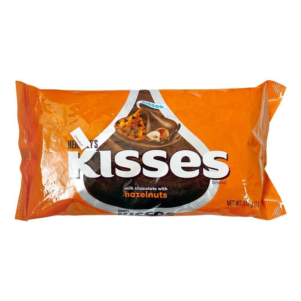 Hershey's Kisses Milk Chocolate With Hazelnuts, 315g