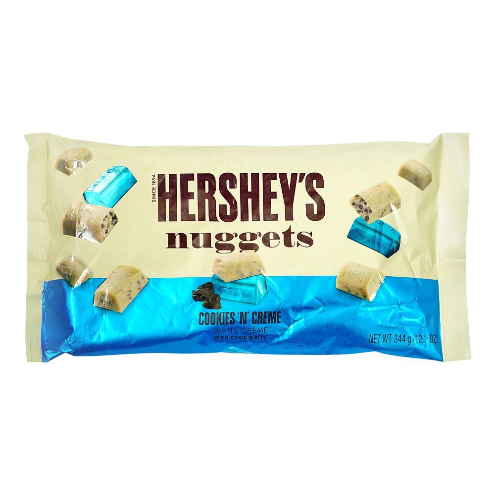 Hershey's Nuggets Cookies n Creme Chocolate, 344g