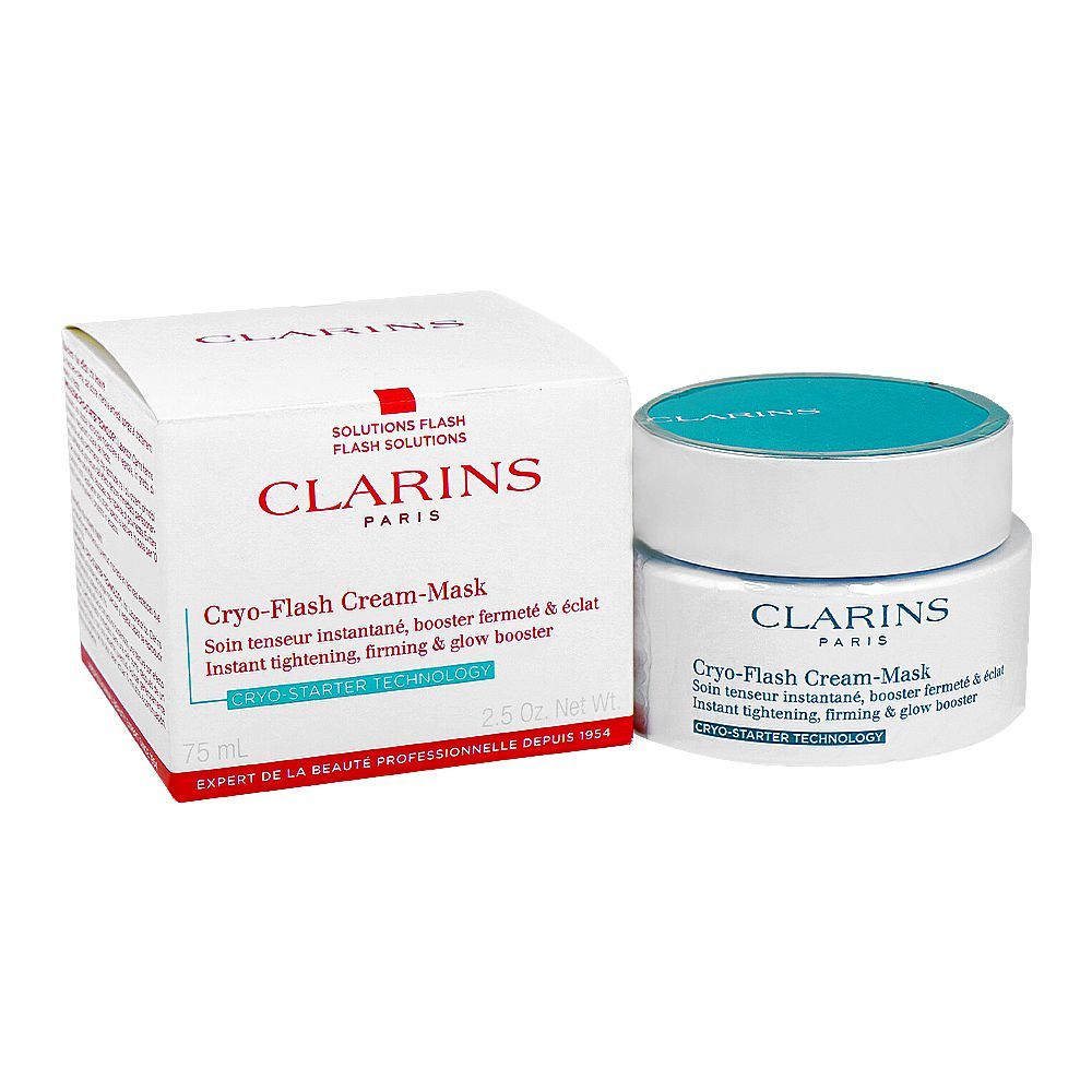 Clarins Paris Cryo-Flash Pore Refining & Firming Gel-Cream Face Mask, 75ml