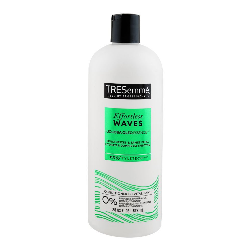 Tresemme Effortless Waves Jojoba Oleo Conditioner, For Frizz Control & Shiny Hair, 828ml